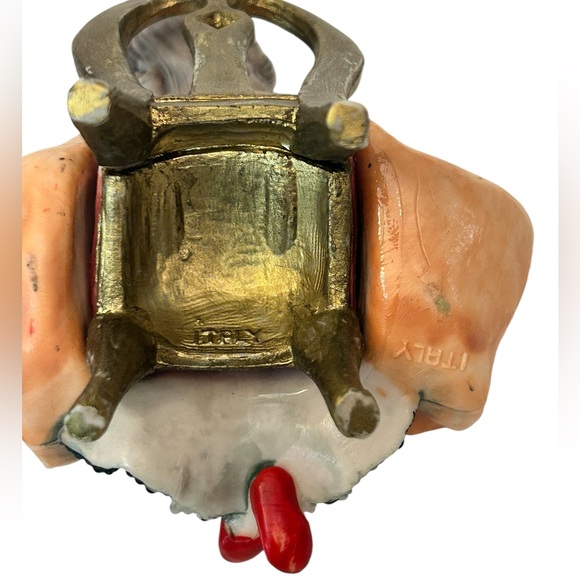 Vintage Italian-made, object, girl playing the violin, figurine. Hand painted - Picture 7 of 7